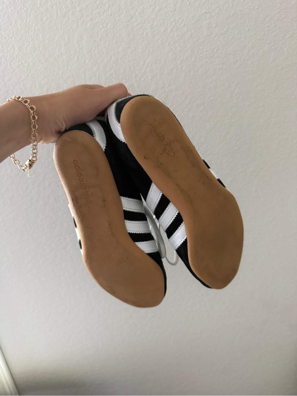 Adidas Women's Black & White Gazelle Sneakers - Picture 2 of 4